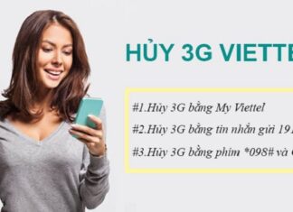 Hướng dẫn cách hủy gói 3G Viettel đang sử dụng bằng tin nhắn